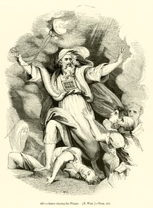 Aaron stoppt die Plage, B West, Numeri xvi (Stich)