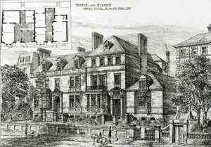 Abbey Place, St.Johns Wood, z The Building News, 18. ledna 1878 od English School