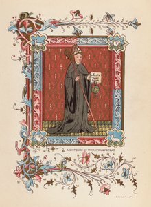Opat Jan z Wheathampsteadu (barevná litografie) od English School