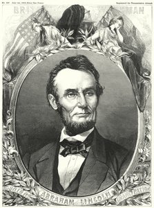 Abraham Lincoln (rytina) od English School