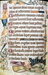 Přidejte 42130 f.182v Žalm 103 s groteskami, z 