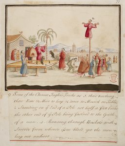 Přidat. 5353, f.71 Některé triky čínského kejklíře, ze sbírek kostýmů různých národů od English School