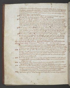 Přidejte MS 16974 f.112v Eusebius z Caesarea, Chronicon, s dodatky od svatého Jeronýma, Prospera z Akvitánie, Maria z Avenches a anonymního autora (vellum) od English School