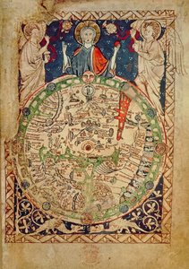 Další Ms 28681, f.9: Mapa světa (vellum) od English School