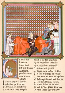 Adenez, král minstrelů, 1878 od English School