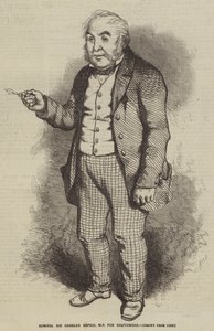 Admirál Sir Charles Napier, poslanec za Southwark (rytina) od English School