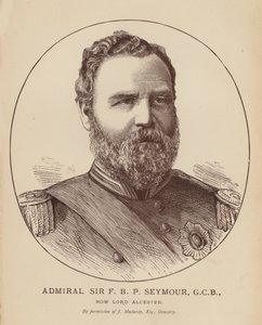 Admirál sir F. B. P. Seymour, GCB, nyní lord Alcester (rytina) od English School