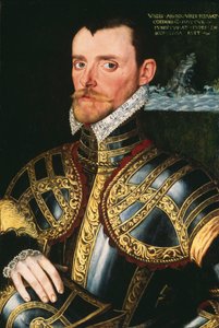Admirál sir Richard Hawkins (1532-1595), asi 1590 (olej na desce) od English School