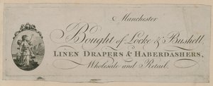 Reklama na koupi Locke & Bushell, Manchester od English School