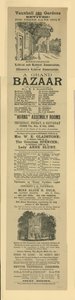 Reklama na Velký bazar ve Vauxhall Gardens od English School