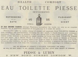 Reklama, Eau Toilette Piesse od English School