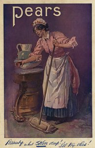 Reklama, Pears Soap (barevná litografie) od English School