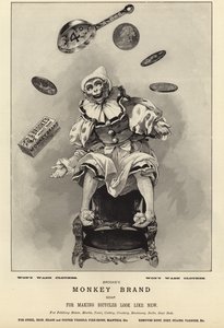Reklama na mýdlo Brookes Monkey Brand