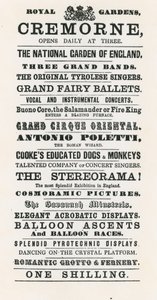Reklama na Cremorne Gardens od English School
