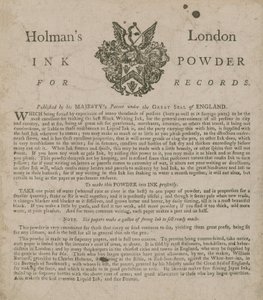 Reklama na Holmans London Ink Powder for Records od English School