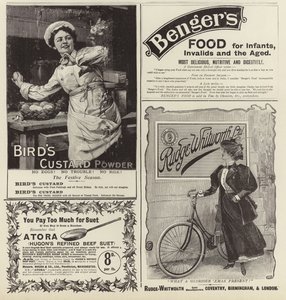 Reklama se rozšířila z The Graphic Christmas Number 1896