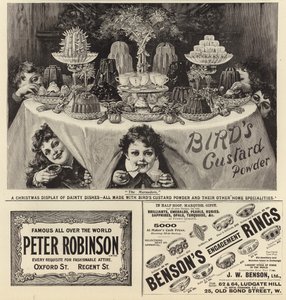 Reklama se rozšířila z The Graphic Christmas Number 1897 od English School