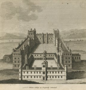 Letecký pohled na Chelsea College od English School
