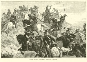 Aféra mezi Uhlans a Chasseurs dAfrique, srpen 1870 od English School