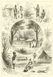 Afrika, Kaffraria (rytina) od English School