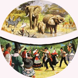 Africké napajedlo a vesnický tanec od English School