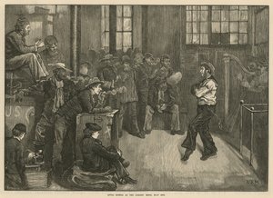 Po večeři v Sailors Home, East End, Londýn od English School
