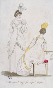 Odpolední šaty na září 1799 od English School