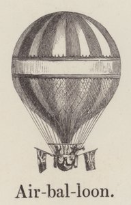 Vzduchový balón (rytina) od English School