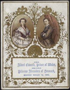 Albert Edward, princ z Walesu, a princezna Alexandra z Dánska od English School