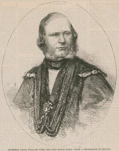 Radní David Williams Wire, zvolený starosta od English School
