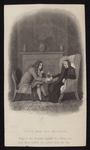 Alexander Pope a jeho matka od English School