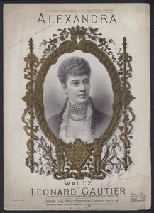 Alexandra, valčík od Leonarda Gautiera (barevné lito) od English School