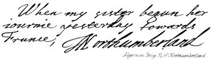 Algernon Percy, východně od Northumberlandu od English School