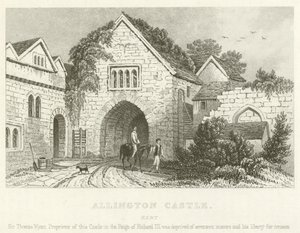 Allington Castle, Kent (rytina) od English School