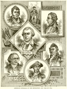 Američtí generálové revoluce a války z roku 1812 od English School