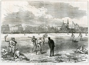 Američané hrají baseball na Princes Grounds od English School