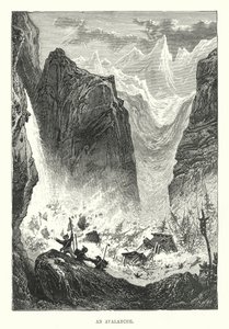 An Avalanche (rytina) od English School