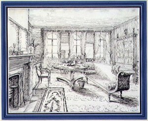 Interiér venkovského domu English Regency od English School