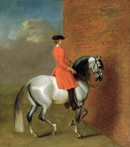 Cvičení ve vysoké škole: Průchod vlevo podél zdi, podle Johna Venderbanka (1694-1739), dříve připisovaného Jamesi Seymourovi (1702-52)