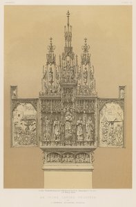 Triptych vyřezávaný ze slonoviny od T Gremsera, Augsburg, Bavorsko od English School