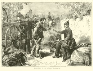 Incident v bitvě u Gravelotte, srpen 1870 od English School