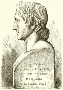 Starověká busta Alexandra Velikého od English School