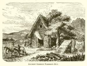 Starověká německá farmářská chata od English School