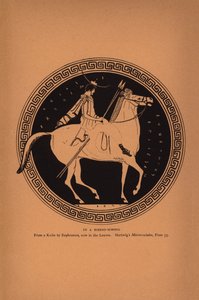 Vzdělání ve starověkém Řecku: V jízdárně (litografie) od English School
