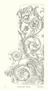 Starověký panel, Florencie (rytina) od English School