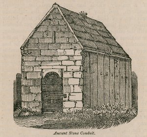 Starověké kamenné potrubí od English School