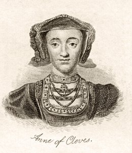 Anne z Cleves, z „Crabbova historického slovníku“, vydaného v roce 1825 od English School