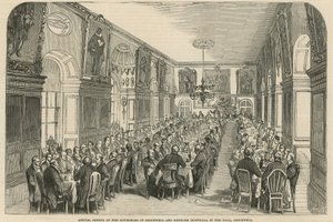 Výroční večeře guvernérů nemocnic Bridewell a Betlém od English School