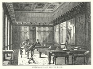 Antiquarian Room, Register House (rytina) od English School