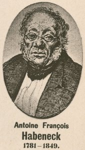 Antoine Francois Habeneck (rytina) od English School